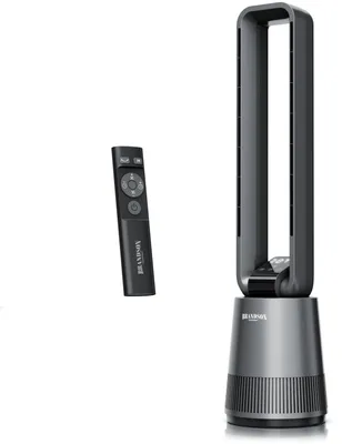 Image de Ventilateur colonne Brandson avec télécommande, oscillation à 40°, moteur à courant continu, minuterie, 12 vitesses, 3 modes,tactile, silencieux, sans rotor, ventilateurs et refroidisseurs d'air Sieger 2026