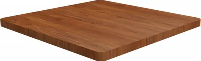 Zdjęcie produktu dla Kwadratowy blat do stolika, ciemnobrązowy, 80x80x4 cm, lity dąb