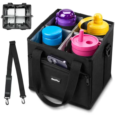 Image de Sac réutilisable pour 4 bouteilles, avec bandoulière