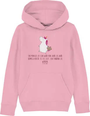 Produktbild von Mr. & Mrs. Panda Kinderpullover Einhorn Koffer 12-14 Jahre (152/164) - Baumwolle Pink - Geschenk, Kinderbekleidung, Abenteuer, Lustig, Sweater, Unicorn, Spaß, Hoodie, Reise