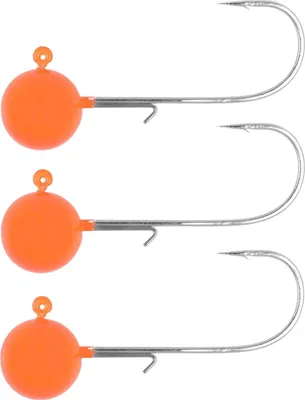 Produktbild von Spro Round Jighead Jig 22 rot - 3 Jighaken, Größe:3.5g / Gr. 2