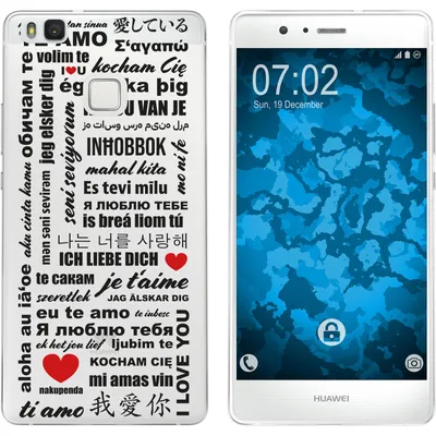Produktbild von PhoneNatic Case kompatibel mit Huawei P9 Lite Silikon-Hülle in Love M4