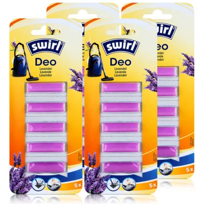 Produktbild von Swirl Staubsauger Deo Lavendel 5 Duftsticks - Für Staubsaugerbeutel (4er Pack)