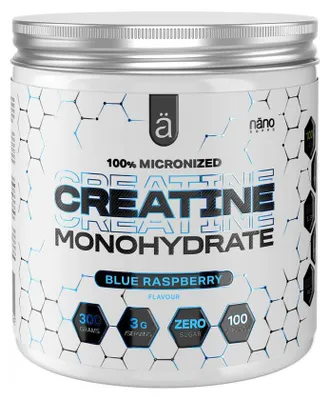 Produktbild von NanoSupps Creatine Monohydrate - flavoured (300g) Blue Raspberry - Kreatin - Kreatin-Monohydrat