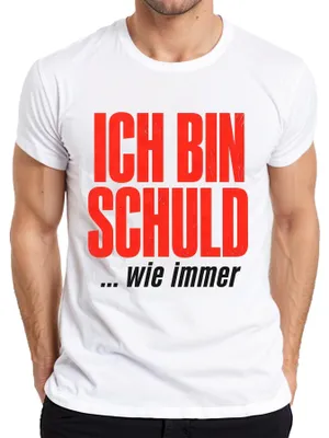 Produktbild von Ich bin schuld wie immer Lustig Sarkasmus Statement Sündenbock Herren T-Shirt, Weiß, L
