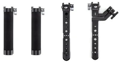 Produktbild von DJI R Variabler Doppelgriff - Ermöglicht die Unterstützung von DJI RS 2/DJI RSC 2 in verschiedenen Konfigurationen, NATO-Port, Kompatibel mit DJI RS 2 und DJI RSC 2