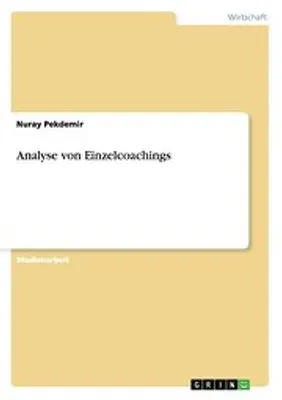Produktbild von Analyse von Einzelcoachings