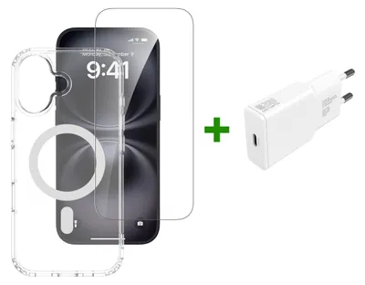 Produktbild von 4smarts 3in1 Premium Starter Set für Apple iPhone 17 MagSafe-kompatibel