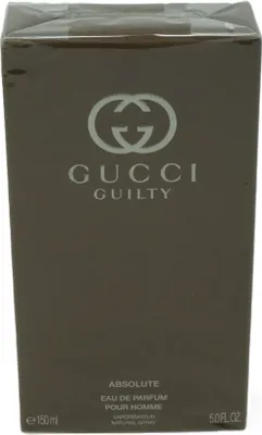 Produktbild von Gucci Guilty Absolute, Männer, 150 ml, Nicht nachfüllbare Flasche, Spray, ALCOHOL DENAT. AQUA (WATER), PARFUM (FRAGRANCE,) PEG-6 CAPRYLIC/CAPRIC GLYCERIDES, PEG-40..., 1 Stück(e)