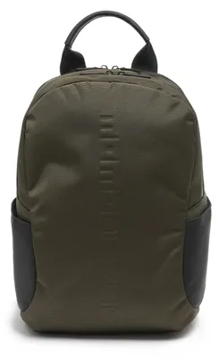 Productafbeelding van Momo Design Herenrugzak, polyurethaan, zwart, met rits en zijvakken, 39x27x12 cm