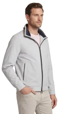 Produktbild von Graue Sommerjacke Bugatti, weite Passform, wasserabweisend, Kapuze