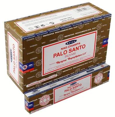 Räucherstäbchen Palo Santo, 12 Schachteln à 15 g, 180 g