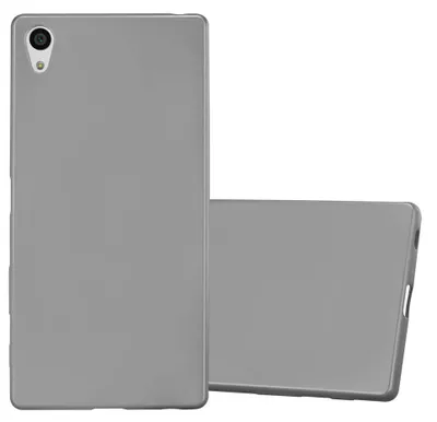 Zdjęcie produktu dla Cadorabo etui ochronne do Sony Xperia Z5 PREMIUM w kolorze szarym etui na telefon silikonowe etui TPU Cover Case