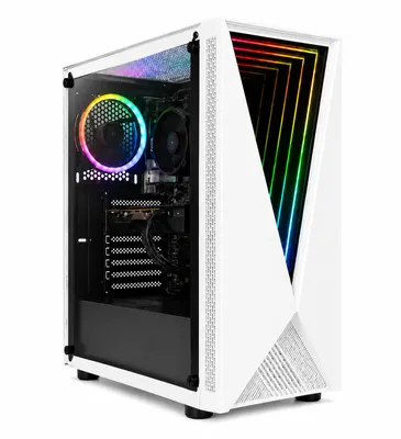 Produktbild von Gaming PC Cyber Titan VENOM - AMD Ryzen 5 5500 | 16 GB DDR4 RAM | 512 GB NVMeSSD | AMD Radeon RX 7600 + Windows 11 PRO + WiFi USB Adapter