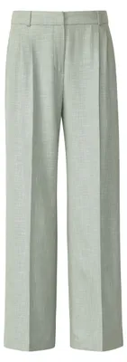 Produktbild von Comma Elegante Wide-Leg-Hose mit Bundfalten, Regular Fit, Blaugrün, Größe 42