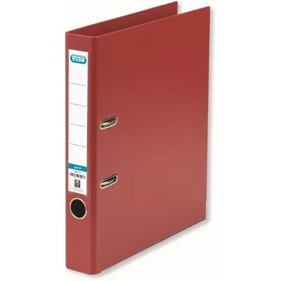 Image de Classeur ELBA rado star, largeur dos : 50 mm, rouge, DIN A4 couverture extérieure - intérieur PP, pochette transparente avec fermeture interchangeable (10464 RO)