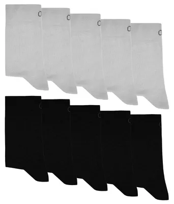 Produktbild von OCERA 20 Paar Socken für Damen & Herren - Schwarz-Weiß-Mix 39/42