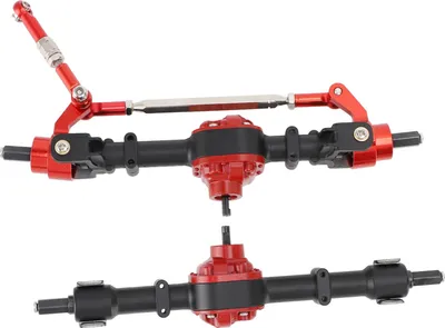 Obrázok produktu pre Náhradná kovová prevodová sada prednej a zadnej nápravy pre D90 D91 D96 D99S MN90 MN96 MN99 MN99S FJ45 1/12 RC auto čierna