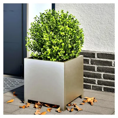 Produktbild von Pflanzkübel Hochbeet aus Edelstahl 40x40x40 cm