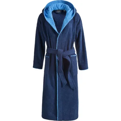 Produktbild von Egeria Bademantel Cairo l Größe XL l Farbe 385 Dark Blue l Reine Baumwolle