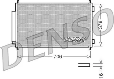 Zdjęcie produktu dla Skraplacz klimatyzacji DENSO DCN40002