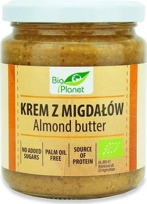 Zdjęcie produktu dla KREM Z PRAŻONYCH MIGDAŁÓW250 g -PLANET