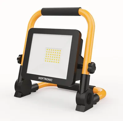 Image de HOFTRONIC - Lampe de travail LED 20W 2000 lm 6500K IP54 rechargeable orientable