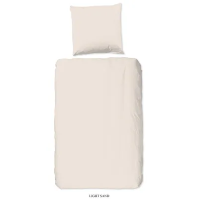 Obrázek produktu pro Dobré ráno Renforcé ložní prádlo 135 x 200 cm + 1 x 80 x 80 cm hladké L.Sand natur
