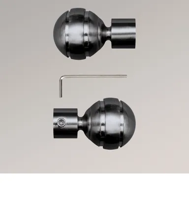 Produktbild von LYSEL® 1 Paar Endstücke Kugel für Opal-Stangen Titan