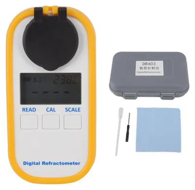 Immagine prodotto di Misuratore di concentrazione digitale portatile per solventi, range: 0-80%