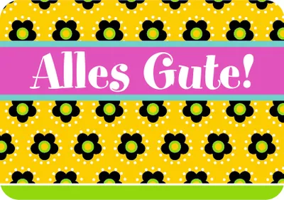 Produktbild von Allgemeine Wünsche - Sprüche - Sahneschnittchen - Postkarte im