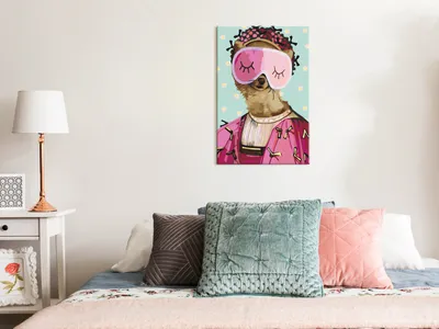 Produktbild von Vlies Malen nach Zahlen - Sleepyhead 40x60 cm Tiere n-A-1589-d-a