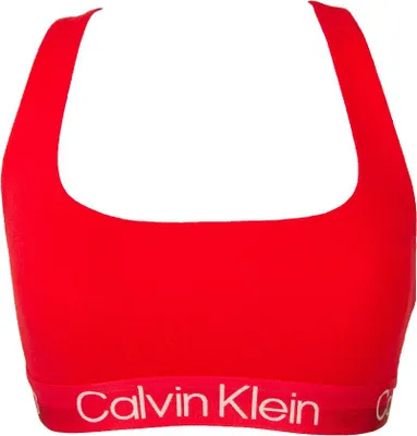 Produktbild von CK CALVIN KLEIN Damen-Bralette, elastischer Büstenhalter, sichtbar gekreuzt auf der Rückseite, Stretch-Baumwolle, Artikel QF6684O, 1XL, Cotone 55%,Poliestere 36%,Elasthan 9%