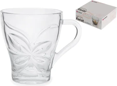 Produktbild von Becher Glas 280ml FLOWER
