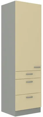 Produktbild von ULLERIKE Küchenschrank mit Schubladen – Breite 60 cm, Creme/Grau