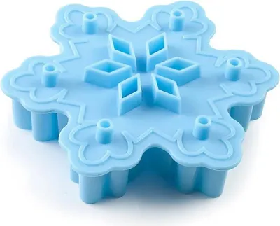 Image de Moule à biscuits flocon de neige Ibili, en plastique, 10 cm, bleu