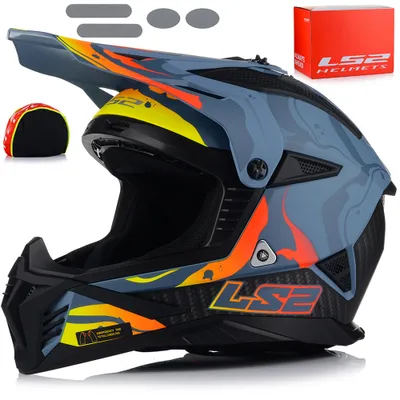 Obrázok produktu pre LS2 MX708 Fast II Wash Motokrosová prilba, schwarz/grau/orange, 2XL (63/64)