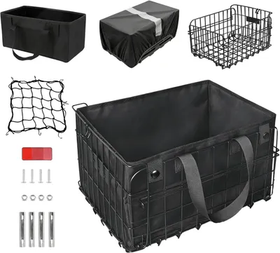 Zdjęcie produktu dla Koszyk rowerowy składany - metalowy - duży