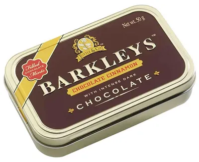 Productafbeelding van Barkleys Chocolate Mints Cinnamon (50 gr)