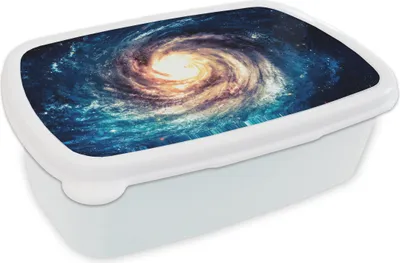 Produktbild von KitchenYeah® Lunchbox Brotzeit Brotdose 17x11 cm Weltraum - Sterne - Blau Kinder Brotzeitdose - Lunch Box - Kinder - Sandwich-Box - Schulbox - Lunch Boxen