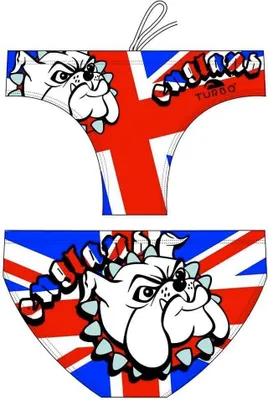 Produktbild von Turbo England Bulldog Badeslip Weiß M Herren Weiß M