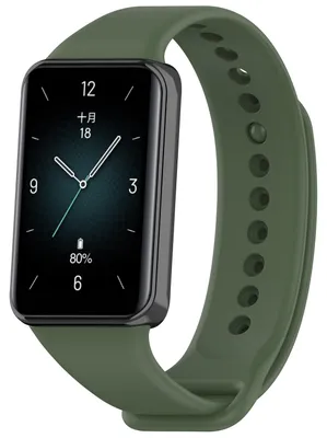 Image de Pour Honor Band 9, bracelet de remplacement en TPU de haute qualité, couleur unie, vert foncé