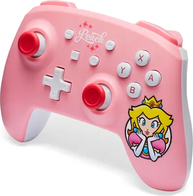 Produktbild von PowerA Kabelloser Controller für Nintendo Switch, Princess Peach-Rosa