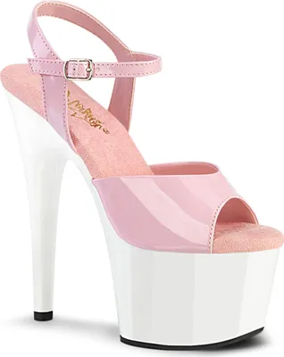 Obrázok produktu pre ADORE-709 Dámske sandále značky Pleaser, Pink White , EU 39, US 9