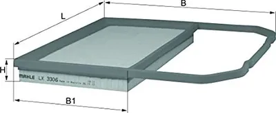 Produktbild von KNECHT Luftfilter Artikel: LX 3306