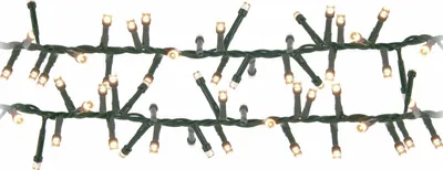 Zdjęcie produktu dla Łańcuch świetlny LED, 400 diod LED, bursztynowy, 230V~, IP44, 11 m