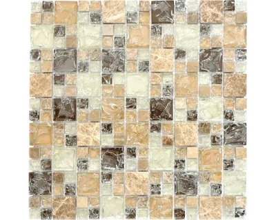 Produktbild von Glasmosaik XIC K1453 30,5x30,5 cm braun/beige