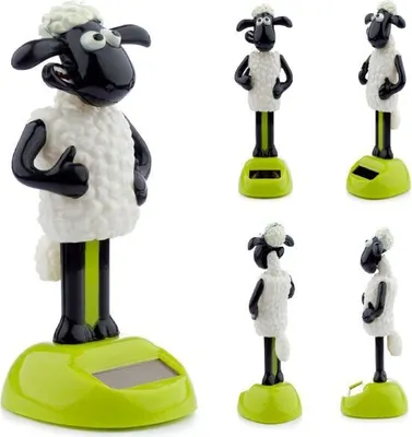 Obrázek produktu pro Ovečka Shaun tančící solární figurka, Ovečka bobblehead tančící figurka, solární, dekorace