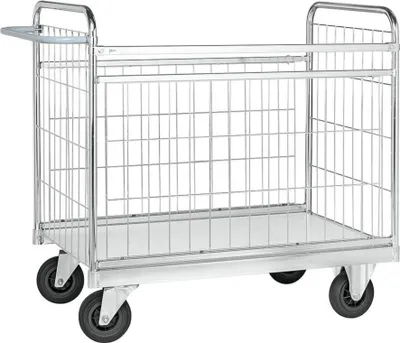 Produktbild von Gitterwagen Paketwagen 300 kg, LxBxH 1.190 x 650 x 1.025 mm, verzinkt
