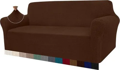Produktbild von Dehnbarer Sofabezug, modernes Sofaüberwurf, Jacquard-Stretch-Sofabezug für Wohnzimmer, Schutz für Hunde und Haustiere